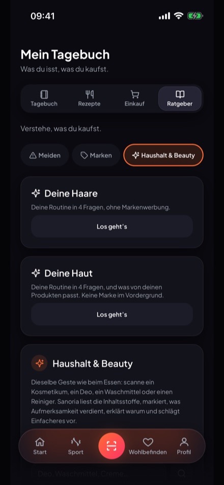 Screenshot: Haushalt & Beauty